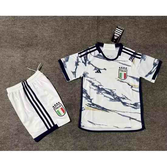 Youth Soccer Jersey Italy Away White